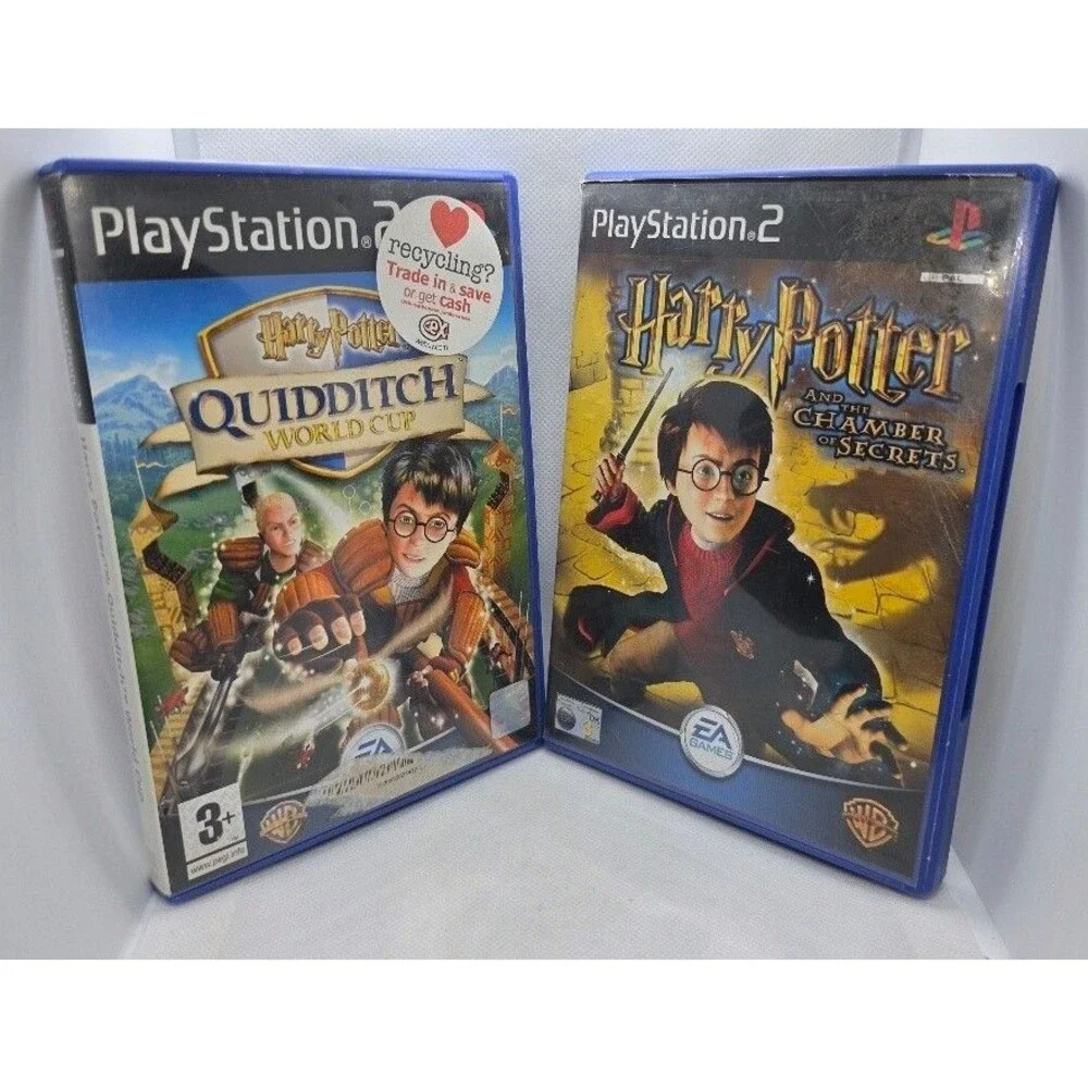 Harry Potter Game Lot: Quidditch World Cup & Chamber of Secrets (PS2, PAL)